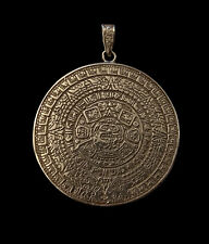 Azteken-Kalender aus Silber 950 - Hochwertiger präkolumbischer Schmuck