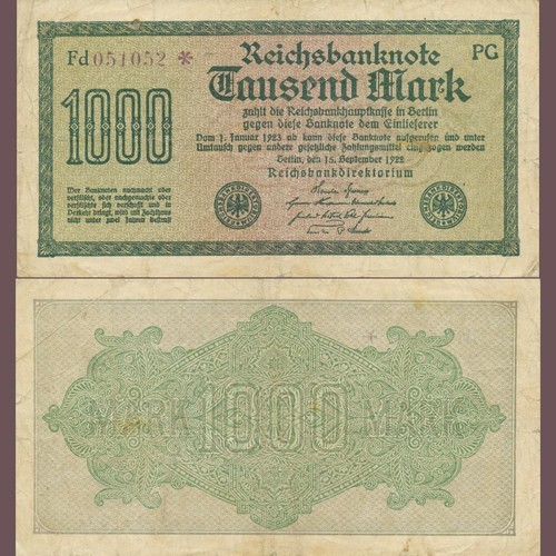 1000 mark reichsbanknote - mark,