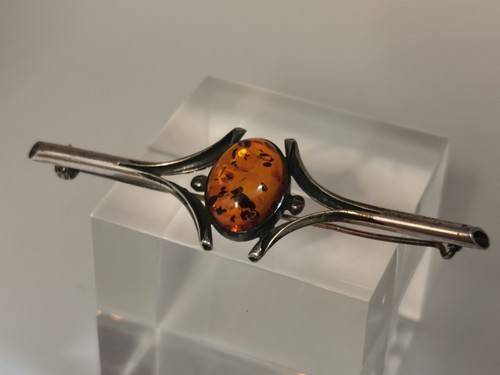 Art deco bernstein brosche - art,