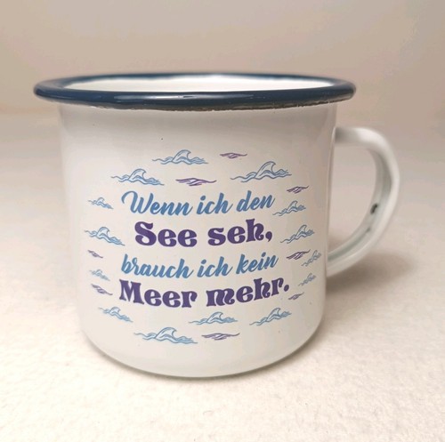 Emaille tasse becher wenn - tasse, „wenn