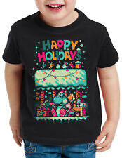 Happy 16Bit Holidays Sweater Kinder T-Shirt ugly xmas sweater weihnachtspullover
