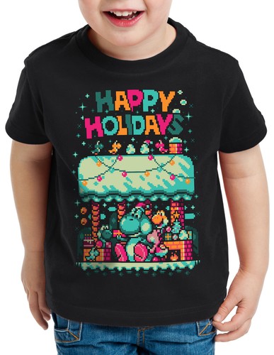 Happy 16bit holidays sweater - holidays,