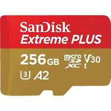 SanDisk Extreme Plus UHS-I, V30 microSDXC Speicherkarte, 256 GB, 200 MB/s