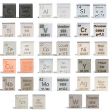 Element Periodensystem Metall 10mm Größe Würfel 99.95% Markiert Elementesammlung