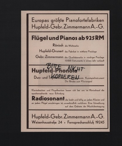 Leipzig werbung 1930 - werbung,