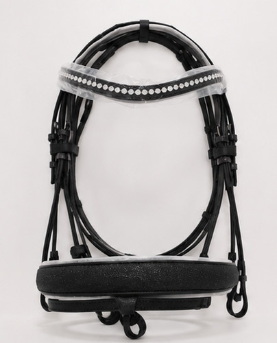 Schwarz pferd trense strass - trense,