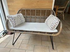 Sitzbank Gartenbank Rattan