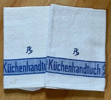 DDR 2xHandtuch Küche Blaue