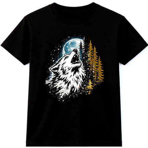 Wolf shirt heulender - t-shirt,