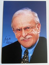 Fritz Rau signiert Karte Original Unterschrift Autogramm Konzert Manager