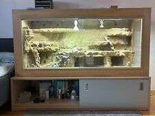 Terrarium (Wüste) Echsen, Bartagamen, groß, Wohnzimmermöbel inkl. Unterschrank