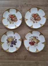 4 Porzellanteller Obstteller Fürstenberg Porzellan Prunkteller