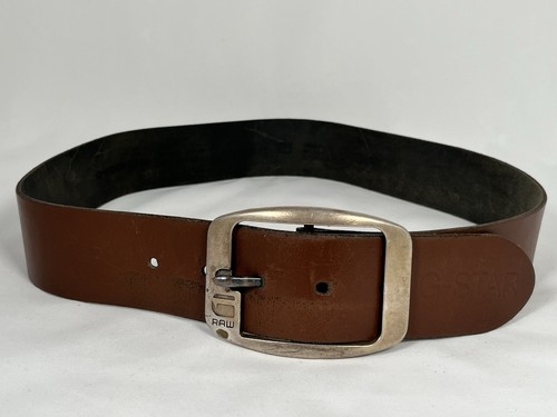 Star rohgürtel braun leder - g,