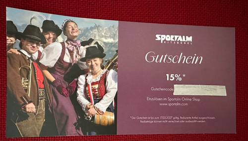 Gutschein für sportalm - gutschein,