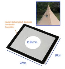 Baustein für Camping Zelt Ofen Rohr Kamin Durchführung Glasfaser Matte beschicht