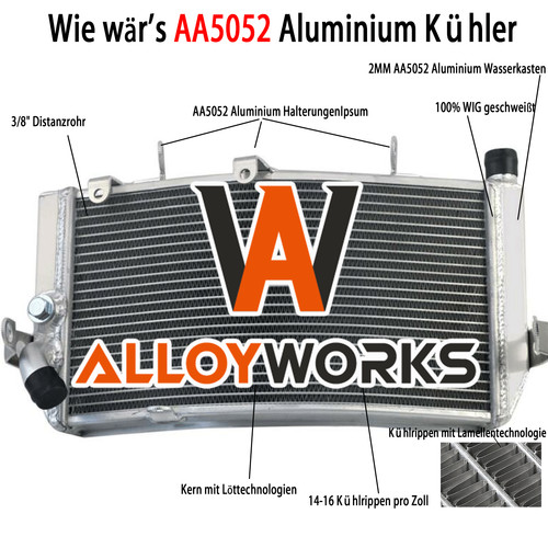 Aluminum kühler motorkühler - aluminum,