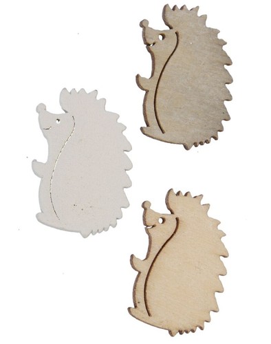Stk igel 3cm holz weiss - stk,