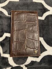 Aigner Brieftasche Vintage braun Krokoprägung, Geldbörse, Leder