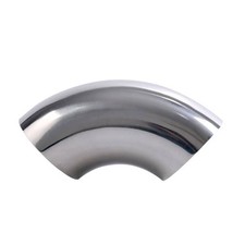 Edelstahl Bogen 63mm V2A 90