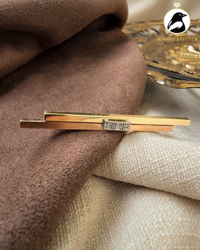 Tricolor brosche aus - tricolor, gold