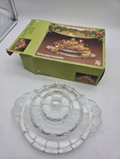 WMF Kristall Glas Käseigel Käsepyramide Käseplatte Vintage 1970er Jahre in OVP