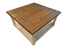 Couchtisch Echtholz 80x80cm Vintage massiv