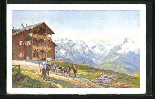 Künstler edward theodore - künstler-ak,