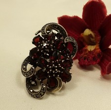 Pompöser Granat Ring 925