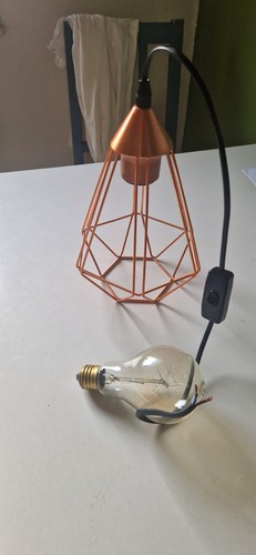 Pendelleuchte draht kupfer - kupfer, +