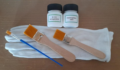 Blattgold gold anlegeset - gold,