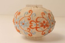 Schöner Lampenschirm Ersatzschirm Kunststoff mit Stoff bezogen Ballon Lampion