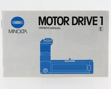 Owner´s Manual Minolta Motor Drive 1 MotorDrive1 Instructions Anleitung 