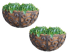 2x Wandhalbschale Hängekorb