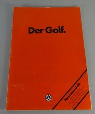 Prospekt / Broschüre VW Golf