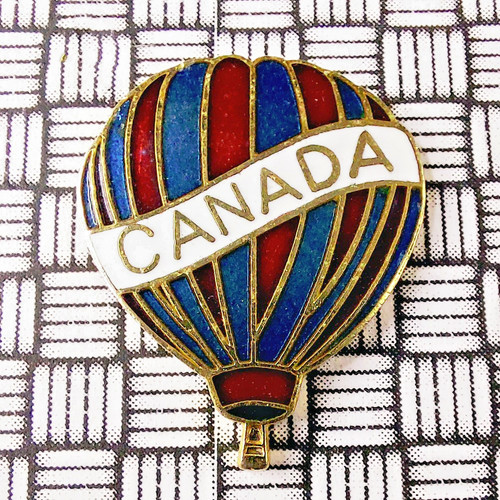 Kanada heißluftballon emaille - heißluftballon,