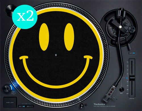 Black acid house rave smiley - black,