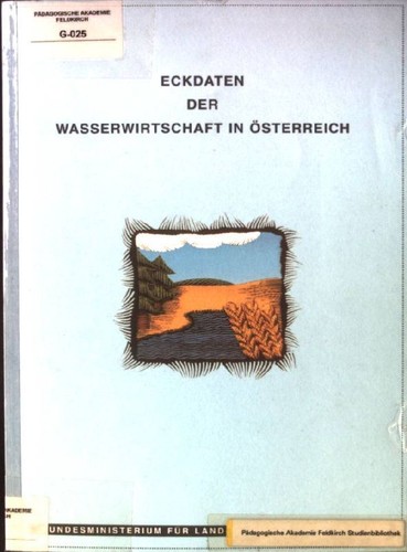 Eckdaten der wasserwirtschaft - eckdaten,
