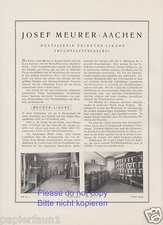 Likör Destillerie Meurer Aachen XL Reklame von 1925 Mosterei Fruchtsaftpresserei