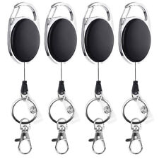 4x / 8x ausziehbar Schlüsselanhänger+Karabiner Schlüsselrolle für Kartenhalter