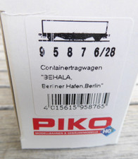 Piko 95876/28 H0 Containertragwagen BEHALA Häfen Berlin DB AG Ep. 5/6 neuwertig