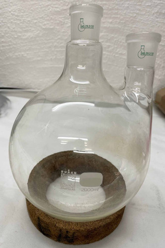 Laborglas liter hals - liter, 2-hals