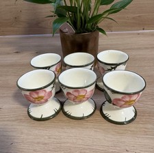 Villeroy & Boch 6 x Eierbecher Serie Wildrose Wild Rose V&B Top