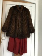 Pelzjacke opossum dunkel - pelzjacke,