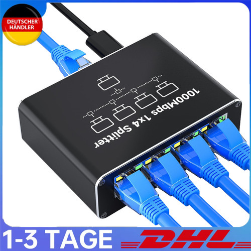 Port lan splitter auf 4 - 1,