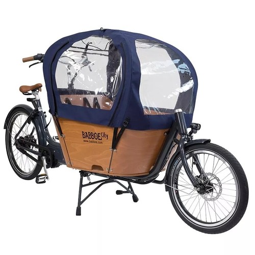 Babboe regenverdeck blau für - regenverdeck,