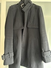 Gstar, Mantel, Dunkelblau, Strukturgewebe,  Herren, Gr. M