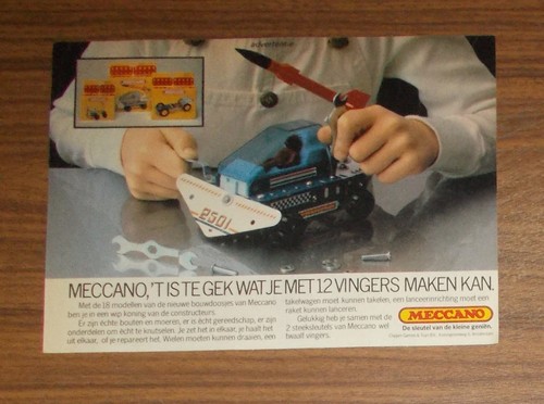 Seltene werbung meccano - seltene,