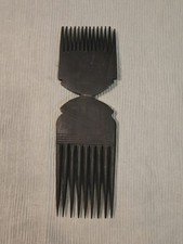 Afrikanischer Holzkamm 23 cm – handgeschnitzt, doppelseitig, Tribal Art, Ethno