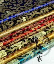 chinesisch Seide Kunstseide Stoff Blumenmuster Brokat Kleid Kleidung Cheongsam