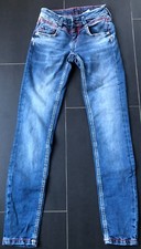 Jeans Soccx Modell Angel Gr. W26 blau/rot (Schrittlänge 73 cm)